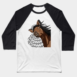 Horse with long hair Baseball T-Shirt